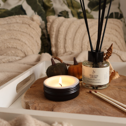 Travel Tin Candle - Autumn leaves