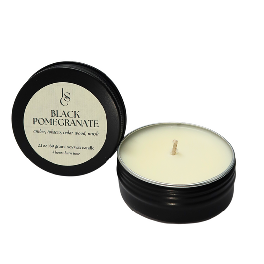 Travel Tin Candle - Black pomegranate