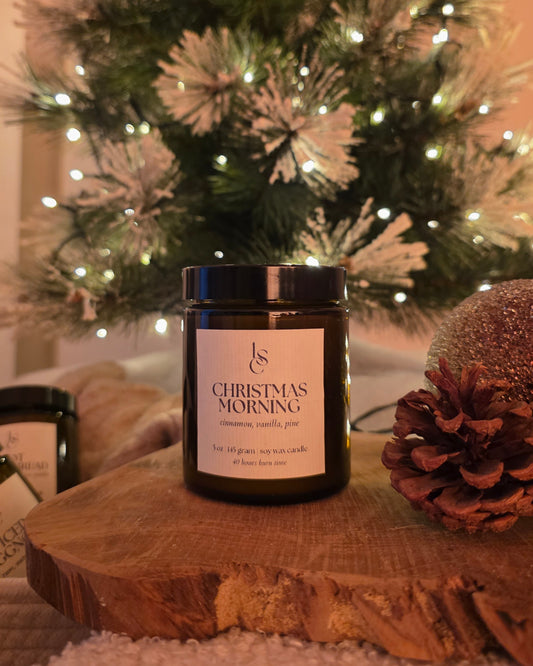 Christmas Morning Big Flame Candle - Christmas Collection