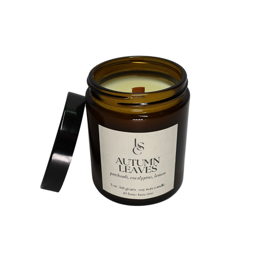 Big Flame Candle - Autumn leaves