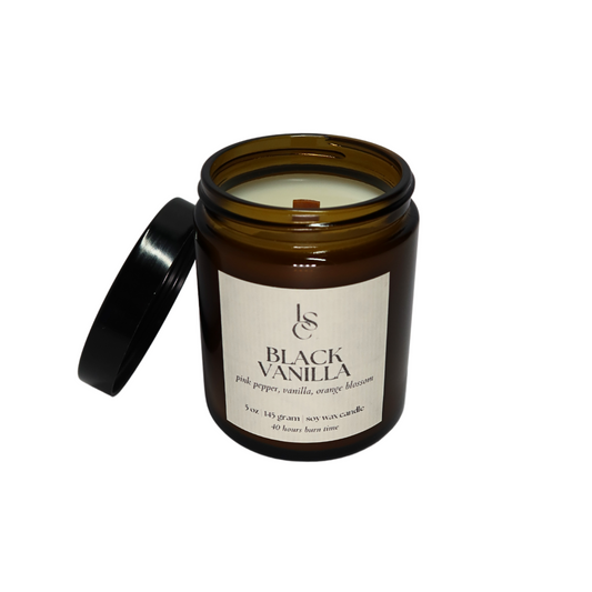 Big Flame Candle - Black vanilla | LIMITED EDITION JAR
