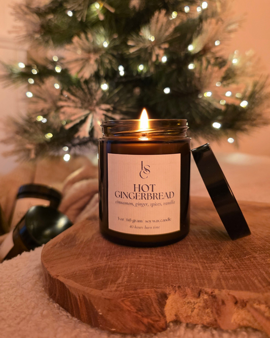 Hot Gingerbread Big Flame Candle - Christmas Collection