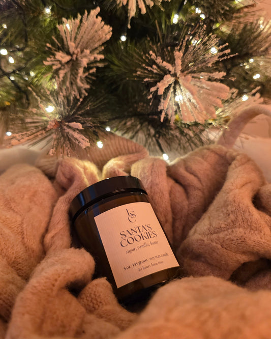 Santa's Cookies Big Flame Candle - Christmas Collection