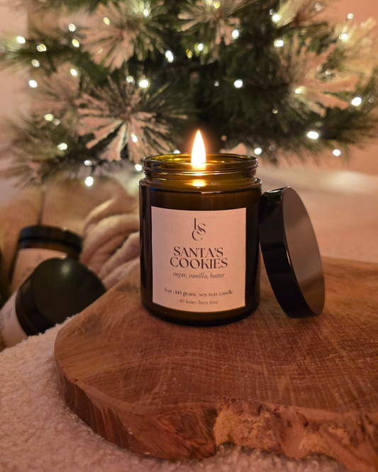 Santa's Cookies Big Flame Candle - Christmas Collection