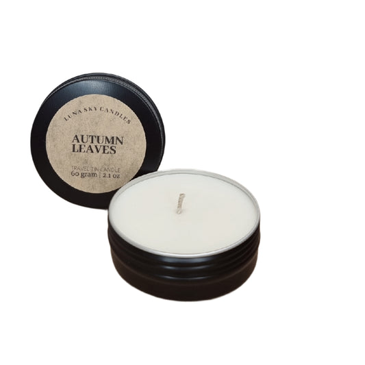 Travel Tin Candle - Autumn leaves