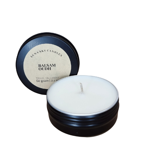 Travel Tin Candle - Balsam Oudh